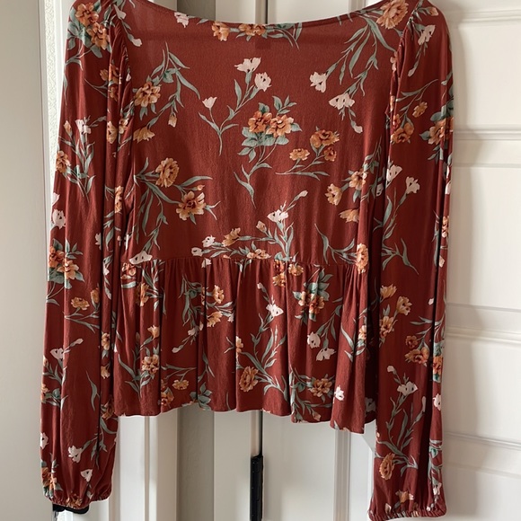 American Eagle Floral Print Top - Picture 5 of 7
